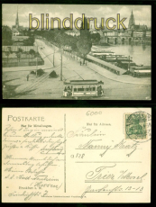 Frankfurt sw-AK Teilansicht 1906 nach Trier (d9048)