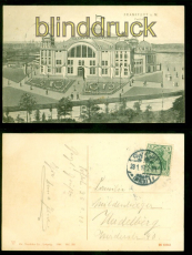 Frankfurt a. Main sw-AK Festhalle 1912 nach Heidelberg (d9068)