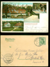 Frankfurt a. M. farb-AK Unterschweinstiege 1903 nach Offenbach (d9071)