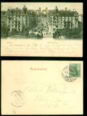 Frankfurt a.M. sw-AK Kaiserstrasse 1901 nach K�ln (d9077)