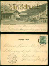 Wiesbaden sw- AK Nerobergbahn 1901 nach Dillenburg (d9136)