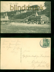 Sellin auf R�gen sw-AK Strand 1910 nach Osterfeld (d9147)