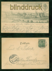 Brhl sw-AK Gruss aus .... Broell im jahre 1573 1900 nach Kln-Deutz (d9325)