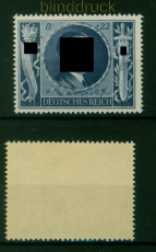dt. Reich Mi # 846 II postfrisch Plattenfehler Schrgstrich (54767)