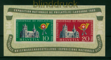 Schweiz Mi # Block 15 postfrisch Briefmarkenausstellung Lusanne 1955 (54780)