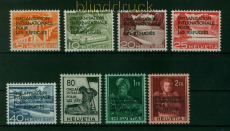 Schweiz mter OIR/IRO Mi #  1/8 postfrisch Flchtlingsorganisation 1950 (54787)