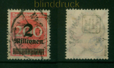 dt. Reich Mi # 309 Y gestempelt geprft Bauer BPP (53921)
