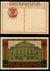 dt. Reich Mi # 107 auf FDC SSt. Weimarer Nationalversammlung 1919 (54703)