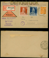 all. Bes. Mi # 963/64 MiF NN-R-Brief Merzen  Bramsche 1947 n Sickendorf (54709)