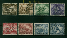 dt. Reich Mi # 831/42 gestempelt Heldengedanktag (I) (54704)