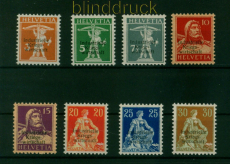 Schweiz Dienst Mi #  1/8 I postfrisch Kriegswirtschaft dnner Aufdruck (54808)