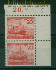 Bund Mi #  152 postfrisch Helgoland senkrechtes Eckrandpaar (54741)