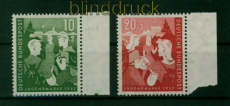 Bund Mi #  153/54 postfrisch Bundesjugendplan (54743)