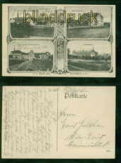 Dernbach sw-AK Gruss aus ..... vier Ansichten Feldpost nach Deutz (d9459)