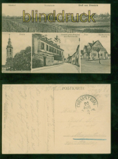 Dirmstein sw-AK Gruss aus ..... vier Ansichten Feldpost 1917 Mergentheim (d9462)