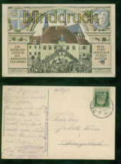Deidesheim farb-AK Lieferung Lambrechter Geissbock 1911 nach Knigsbach (d9470)