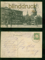 Kaiserslautern sw-AK Stiftsplatz (Marktplatz) 1907 nach Eisenberg (d9487)