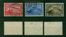 dt. Reich Mi # 496/98 Chicagofahrt gestempelt (54847)