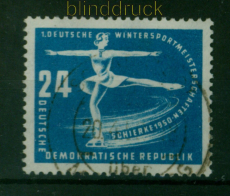 DDR Mi #  247 I gestempelt mit Plattenfehler Wintersportmeisterschaft  (54750)