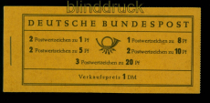 Bund Markenheftchen Mi #   4 X postfrisch Heuss (54827)