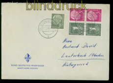 Bund Zusammendruck W 17 X (2) MiF Fernbrief Schlchtern nach Lauterbach (54745)