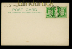 dt. Besetzung 2. WK Guernsey Mi # 1 waagerechtes Paar auf FDC-Karte (54670)