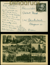 DDR Mi #  245 EF auf Ansichtskarte Schnebeck-Elmen 7.11.1949 Lauterbach (54749)