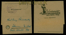 all. Besetzung Altena Barfreimachung Gebhr bezahlt 1947 auf Streifband (54858)