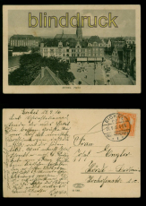 Eickel sw-AK Wanne-Eickel Markt 21.9.1916 nach Hrde (d9945)