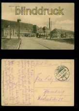 Wanne sw-AK Wanne-Eickel Bahnhof Feldpost 1915 nach Hamburg (d9947)