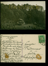 Gerolstein sw-AK Gerolsteiner Felsenspiele Elmar 1924 nach Fulda (d9923)