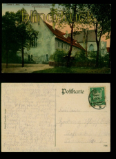 Zerbst i. Anh. farb-AK Franziskanerkloster Herzogl. Francisceum 1925  (d9927)
