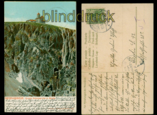Riesengebirge farb-AK Groe Schneegrube mit Baude Schreiberhau 12.8.1905 (d9929)
