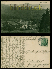 Bad Landeck sw-AK Totalansicht 1914 nach Berlin (d9931)