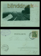 Worpswede Mondschein-AK Gruss aus...... mit Windmhle 1900 nach Bremen (d9936)