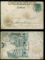 dt. Reich Privat-GSK PP 9 F 51 / 03 gestempelt Gruss aus Hildeheim 1899 (54865)