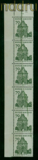 Bund Mi #  460 F (6) postfrisch 70 Pfg. Kleine Bauten Strich durch Marken(54879)