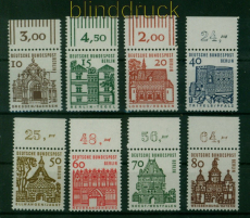 Berlin Mi # 242/49 OR postfrisch komplett vom Oberrand Kleine Bauwerke (54883)