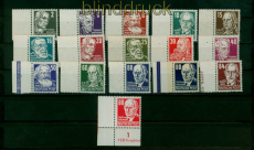 DDR Mi #  327/41 postfrisch Kpfe II Persnlichkeiten Fotoattest Ruscher (53870)