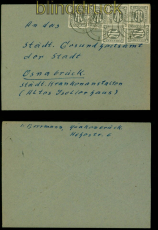 Bi-Zone AM-Post Mi # 11 (6) MeF Fernbrief Quakenbrck 22.6.1946 (55117)