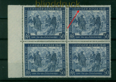all. Besetzung Mi # 967 II postfrisch im 4er-Block Plattenfehler (54895)