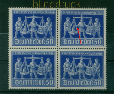 all. Besetzung Mi # 970 VIII postfrisch im 4er-Block Plattenfehler (54896)