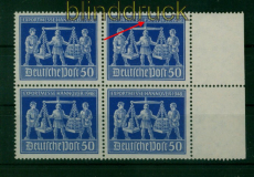 all. Besetzung Mi # 970 IV postfrisch im 4er-Block Plattenfehler (54898)