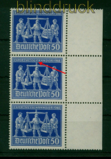 all. Besetzung Mi # 970 IV postfrisch im senkr 3er-Streifen Plattenfehler(54900)