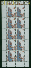 Bund Mi # 1811 postfrisch Sehenswrdigkeiten kompletter 10er-Bogen (54910)