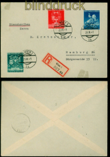 dt. Reich Mi # 769 I in MiF auf R-Brief Wien 20.4.1941 Plattenfehler(54937)