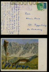 Bi-Zone Bauten Mi # 80 eg Landpoststempel Langwedel ber Wittingen 1950 (54950)