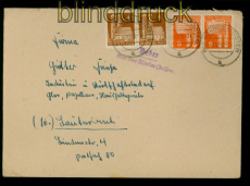 Bi-Zone Bauten Landpoststempel Beber  Bad Mnder 8.10.1948 n Lauterbach (54904)