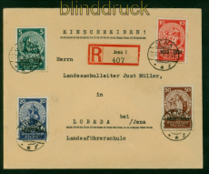 dt. Reich Mi # 508/11 Orts-Satz-R-Brief Jena 1934 Fotoattest Schlegel BPP(52041)