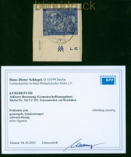 all. Besetzung Mi # 942 I C DV gestempelt Briefstck geprft KB Schlegel (55186)